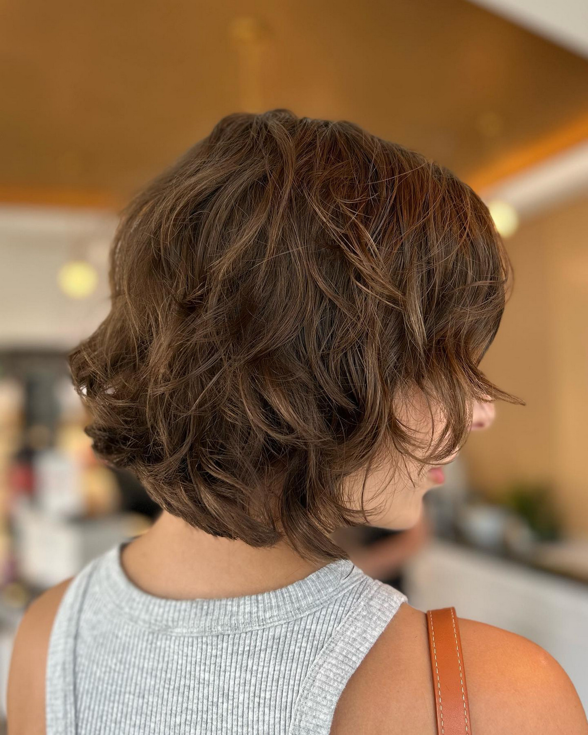 Layered Bob With Messy Texture