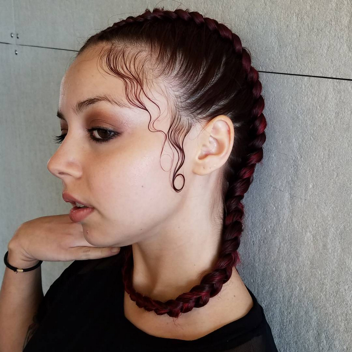 Slanting Dutch Braid