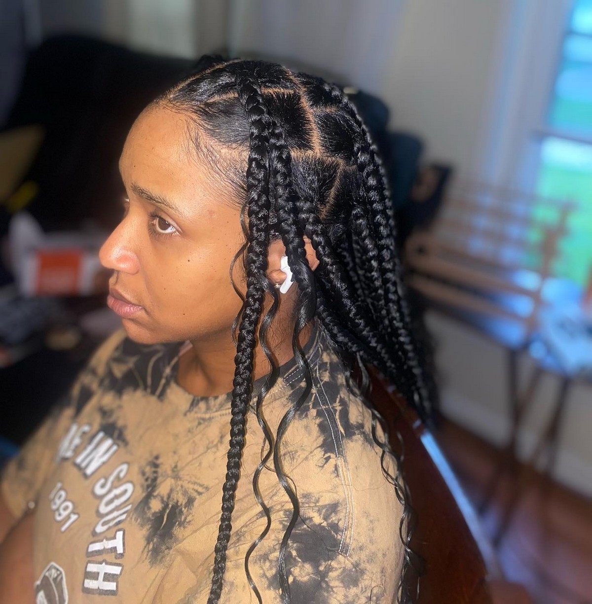 Jumbo Knotless Boho Braids