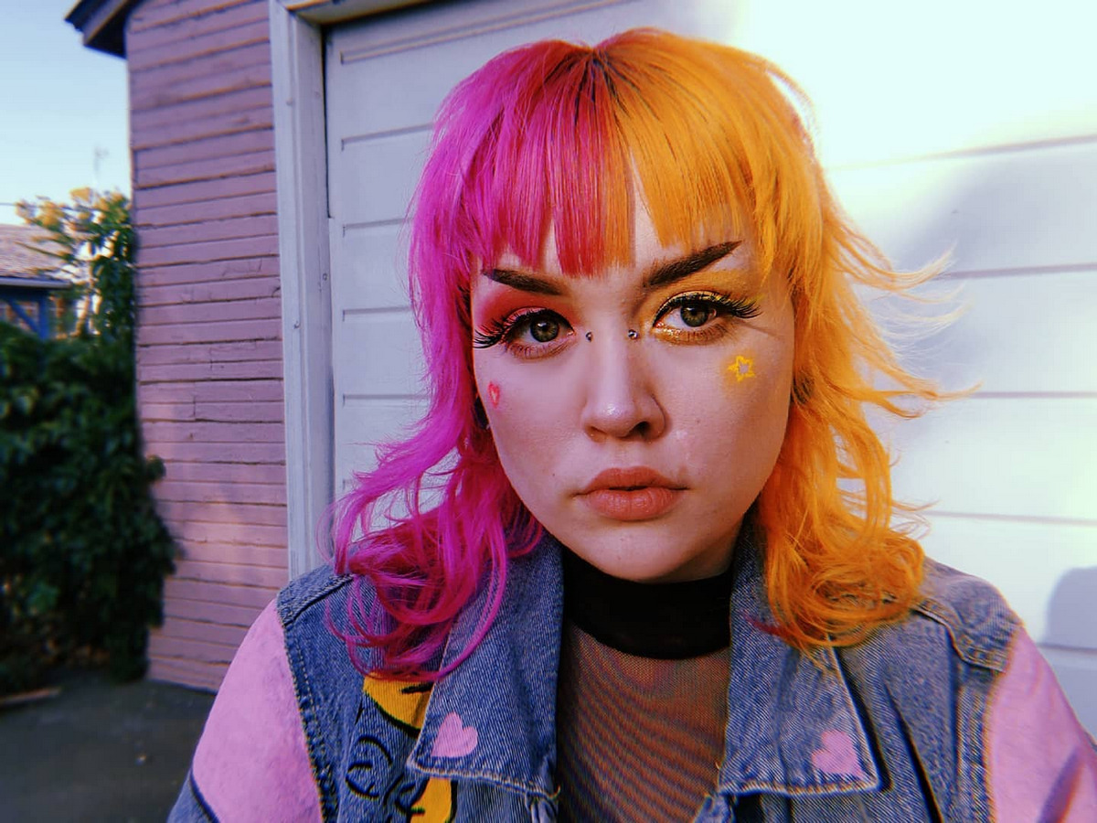 Split Dye Bangs