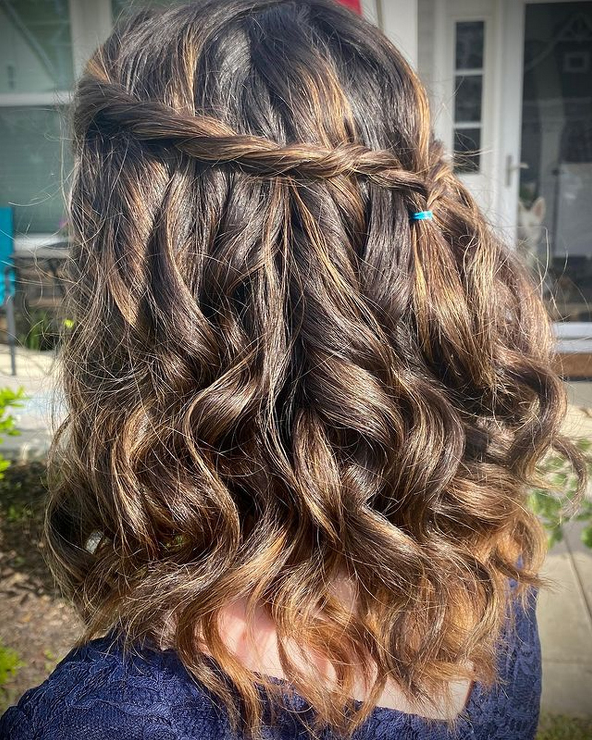 Twist Braid On Curled Hair