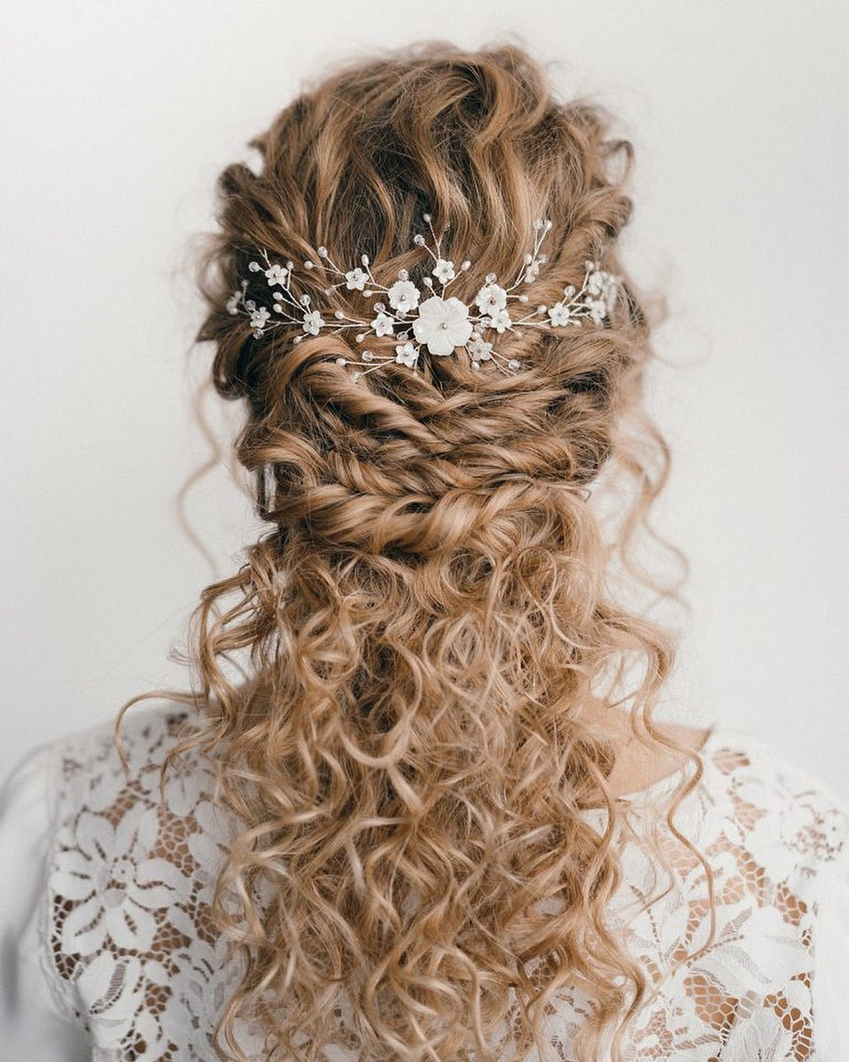 Wedding Blonde Curls