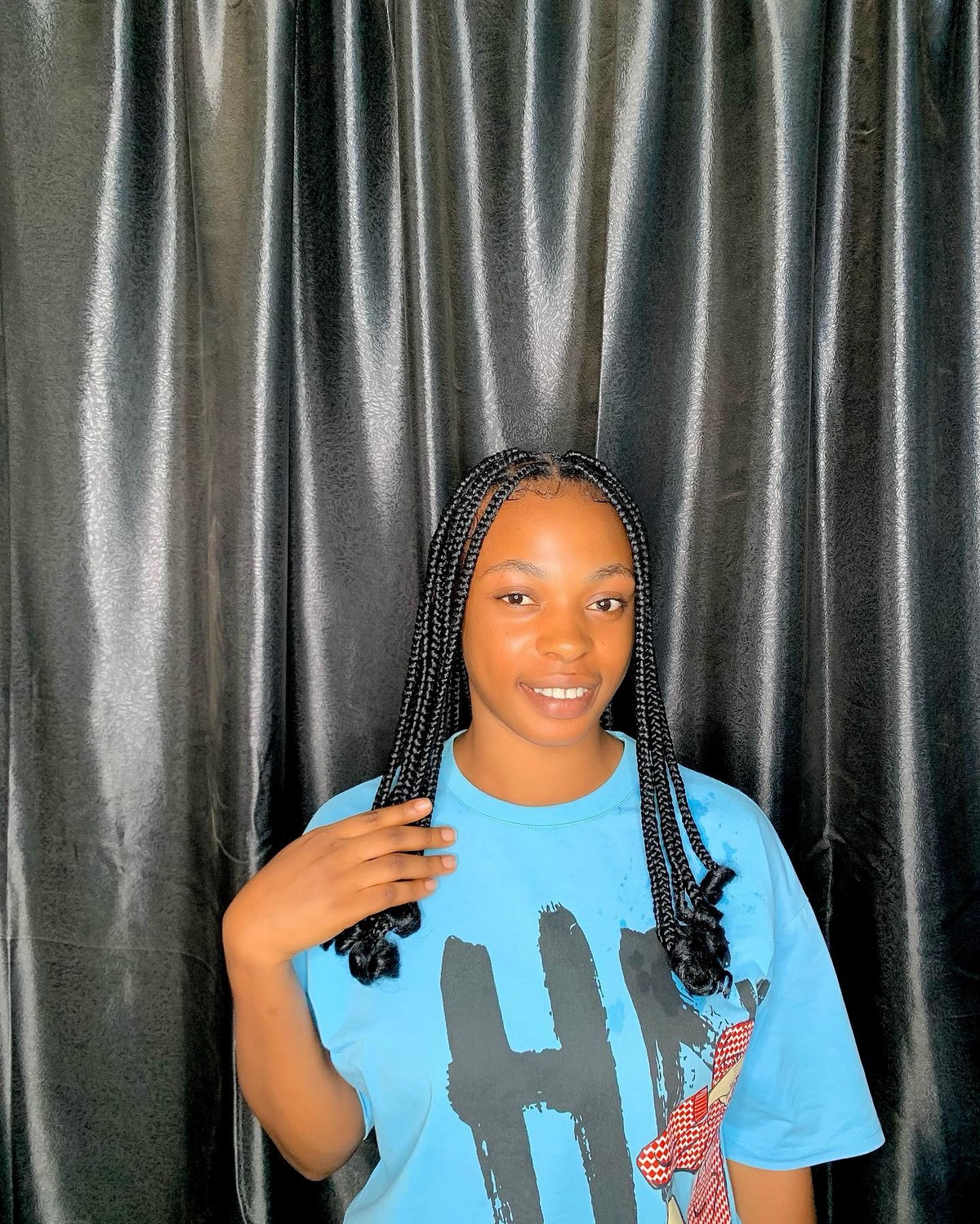 Knotless Braids With Curly Ends