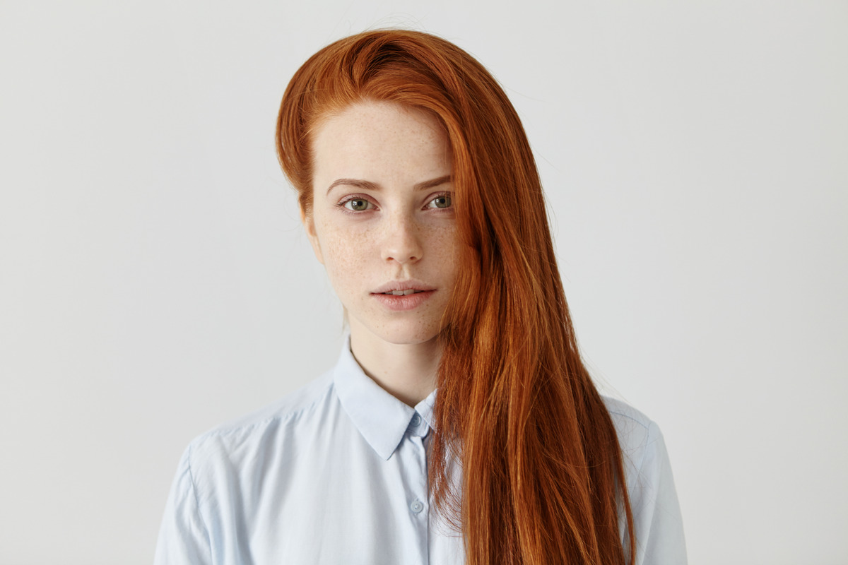 Side Part With Straight Hair