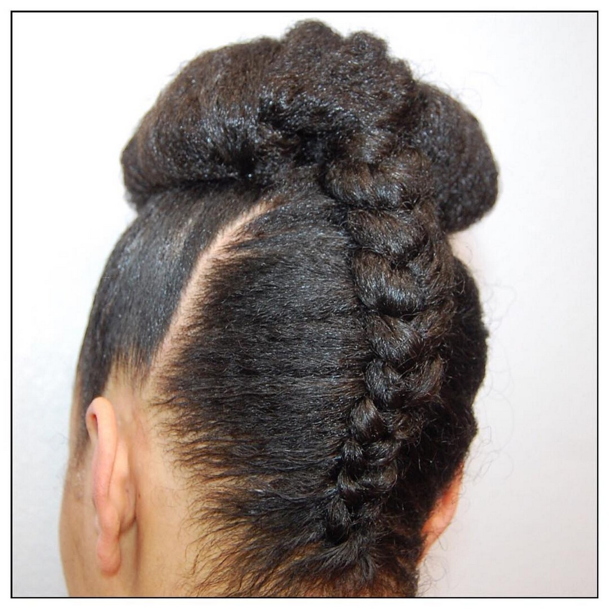 Updo with Inverted Braid