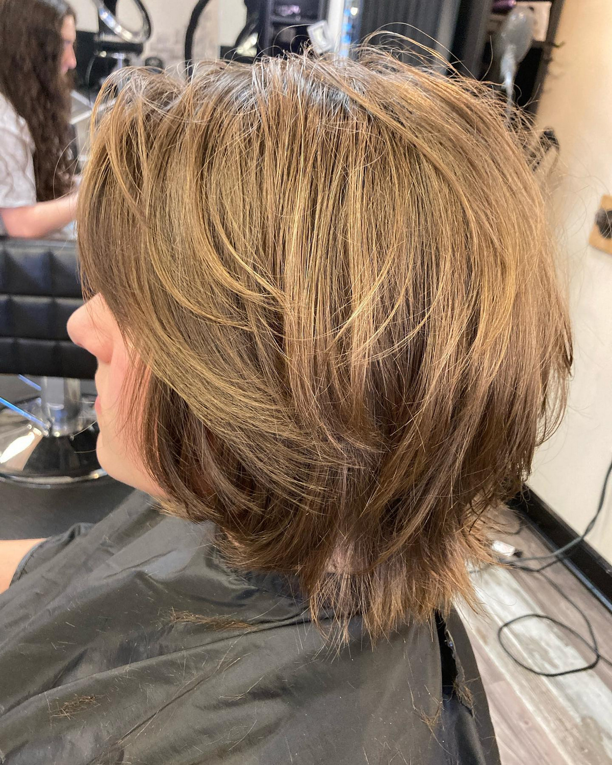 Layered Bob With Choppy Ends
