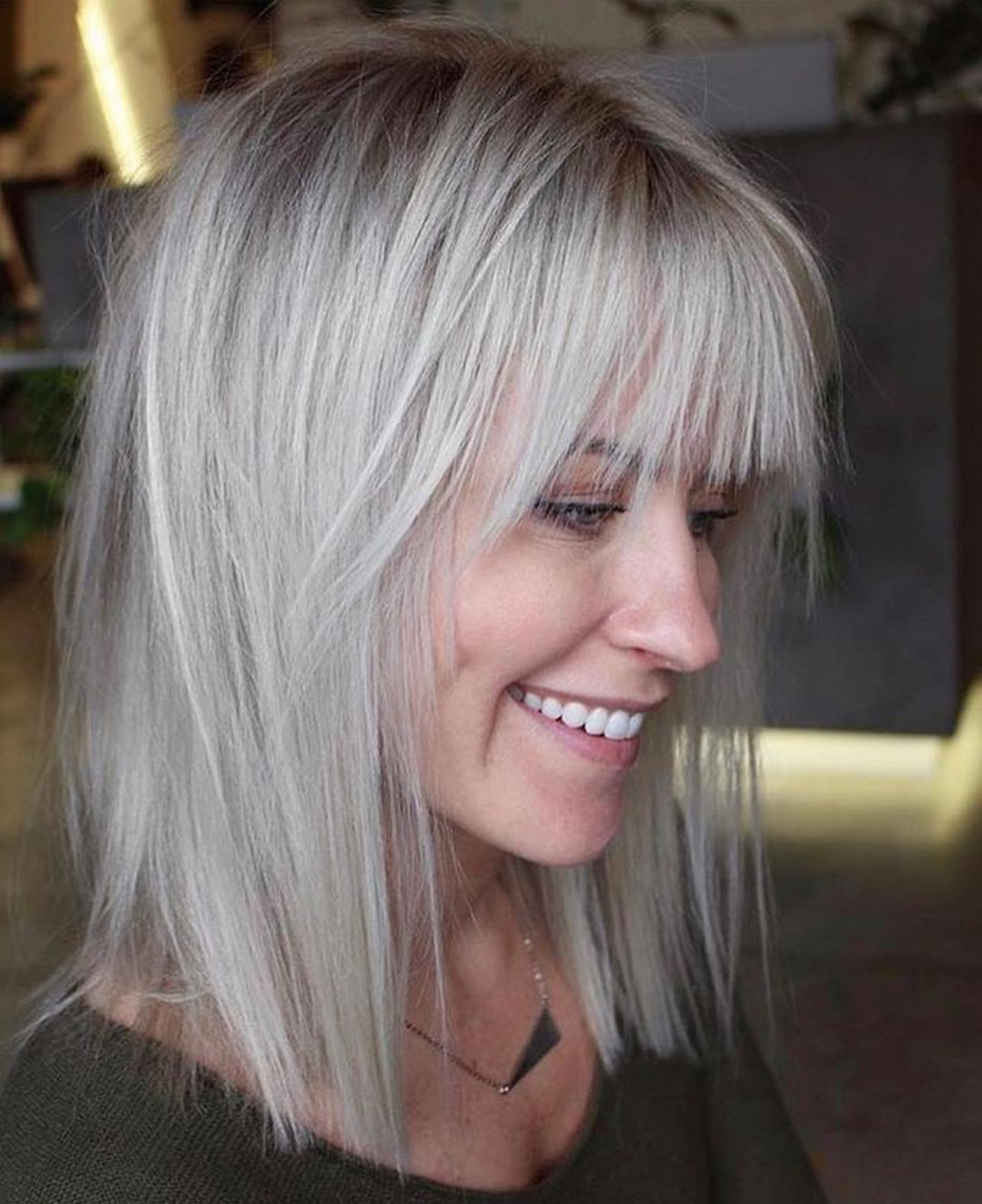 Wispy Blonde Lob