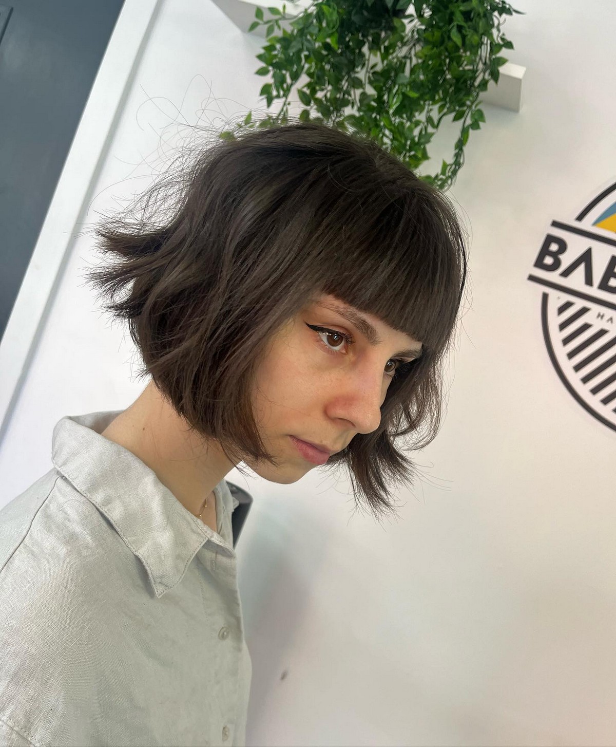 Choppy Bob With Blunt Bangs