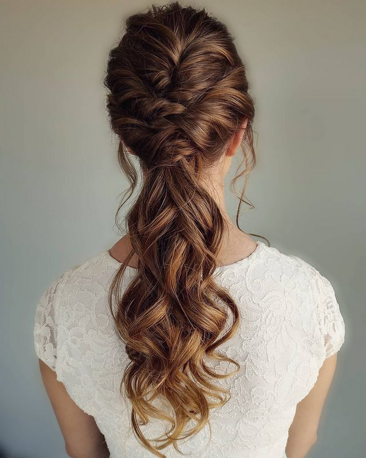 Low Twisted Ponytail
