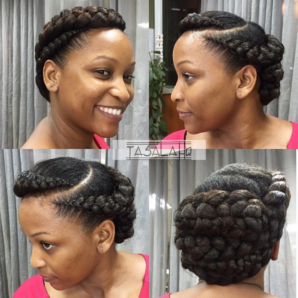 Updo with Goddess Style Braid