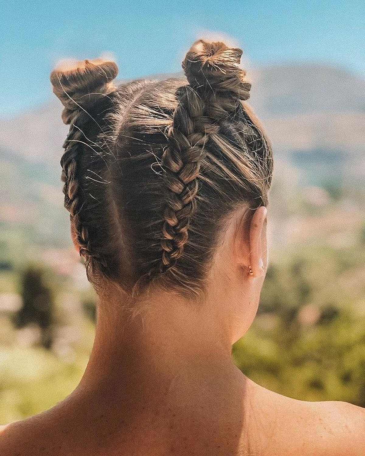 Upside-Down Braid Bun