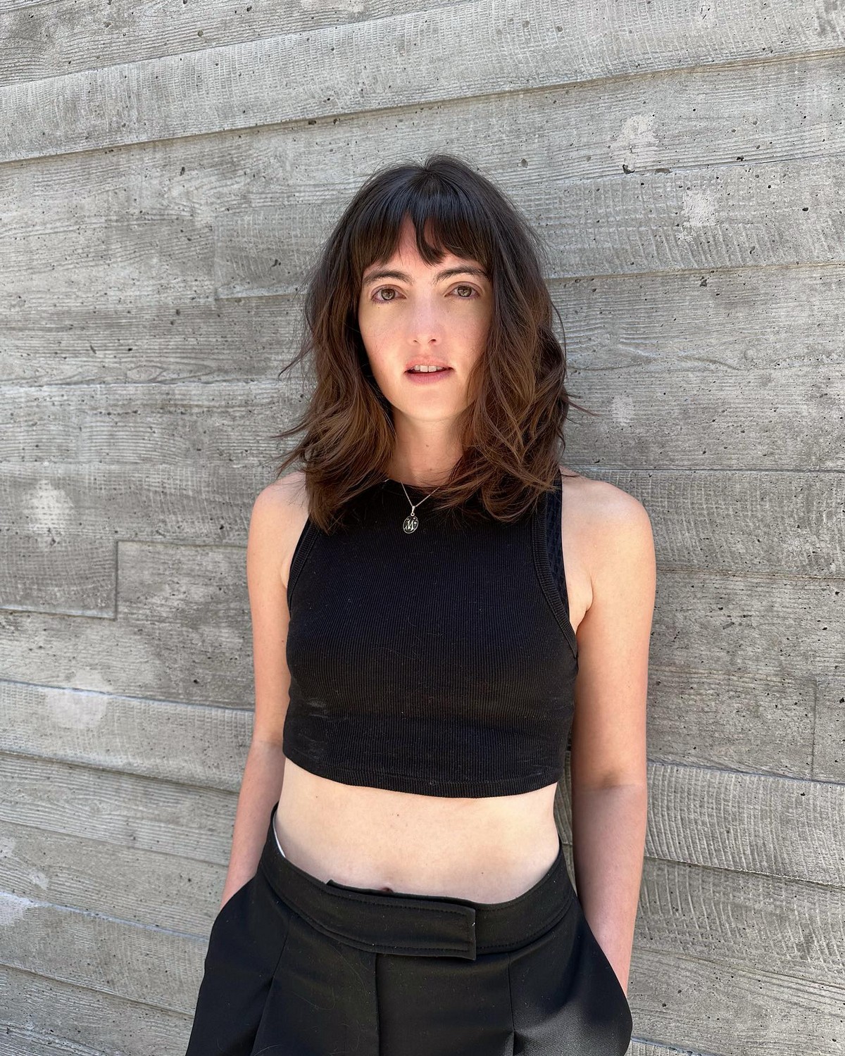Shoulder-Length Bob With Bangs
