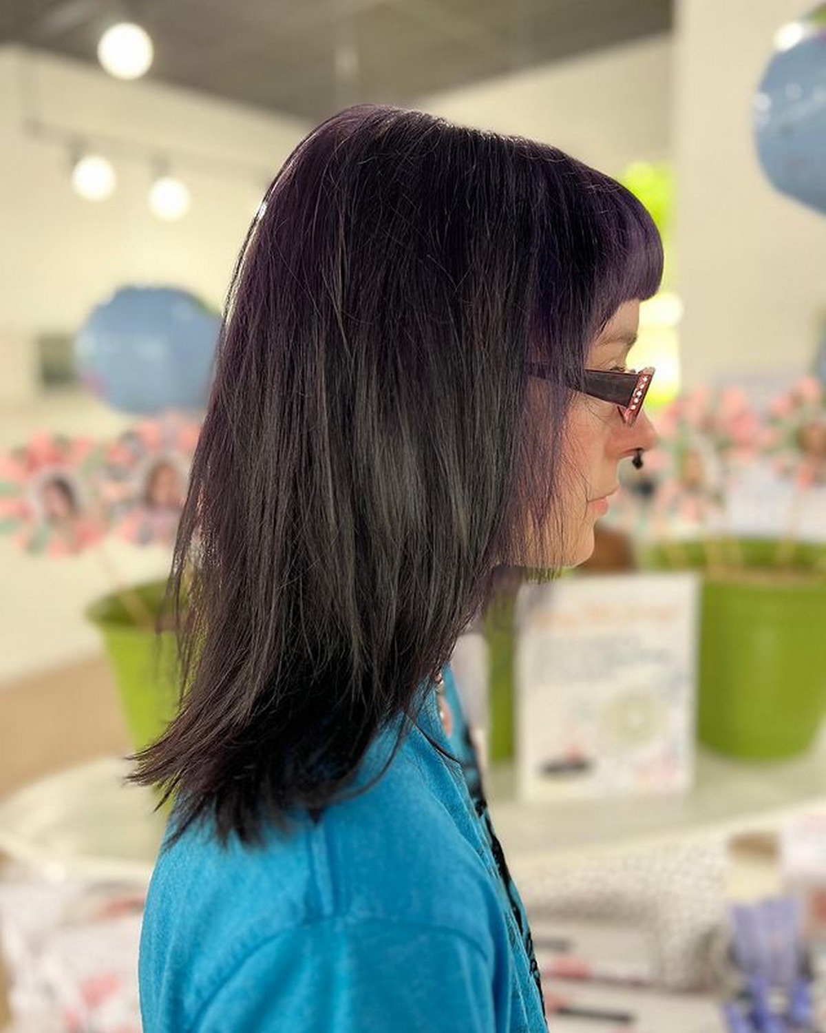 Textured Medium-Length Hair