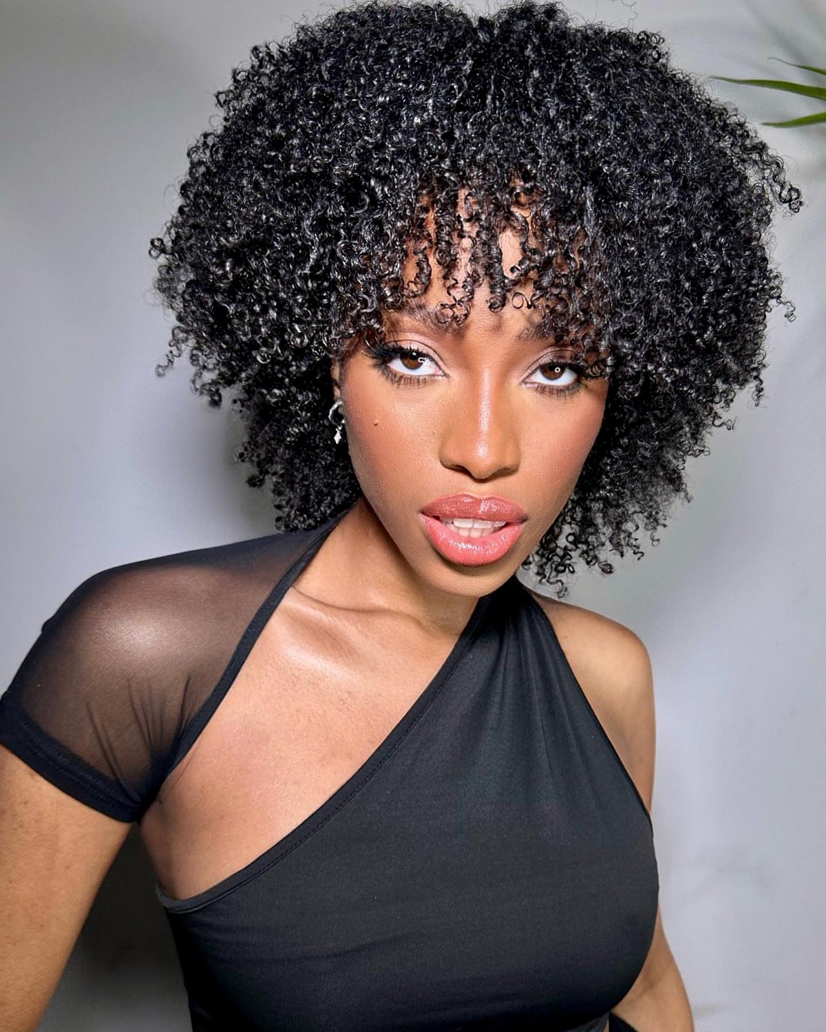 Curly Bob and Fringe