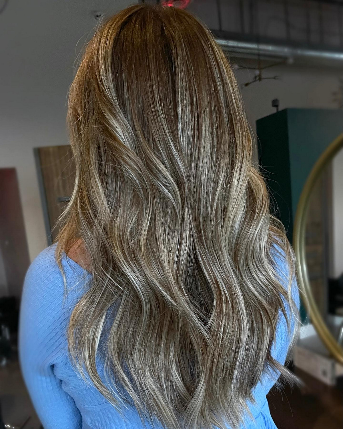 Dimensional Balayage On Long Layers Hair