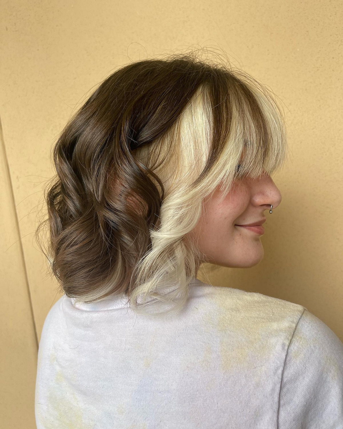 Layered Bob With Peek-a-boo