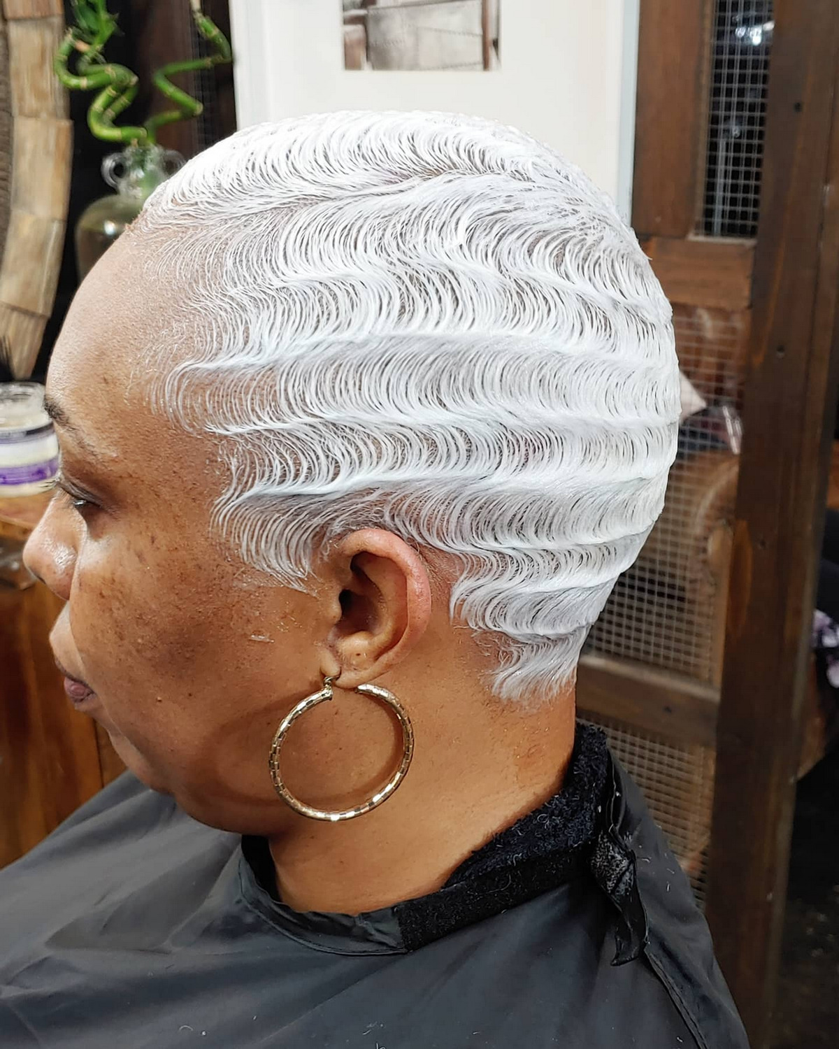 Pixie Cut With Finger Waves