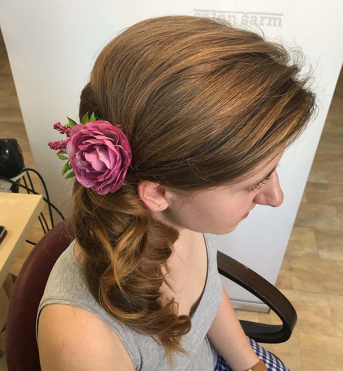 Side-Swept Ponytail