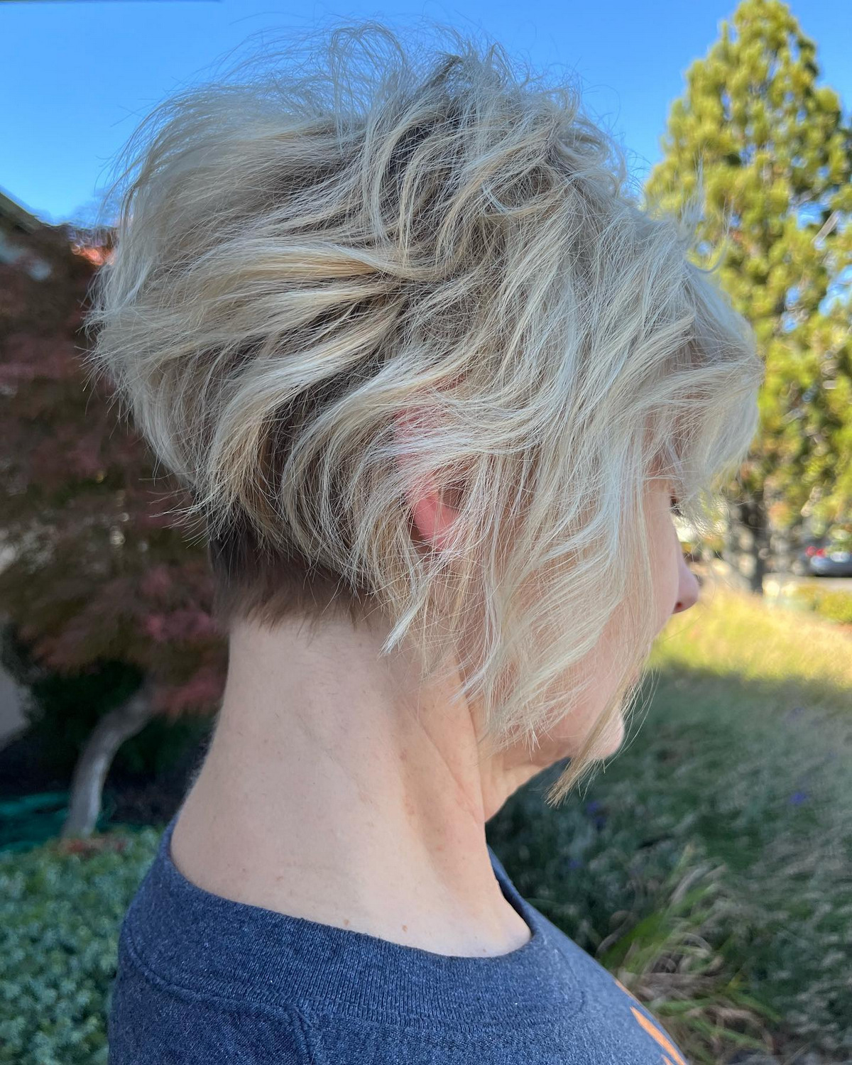 Messy A-Line Bob