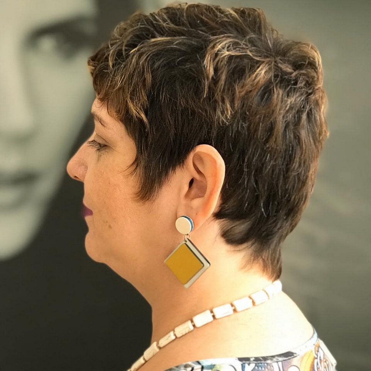 Pixie Cut With Layered Sideburns