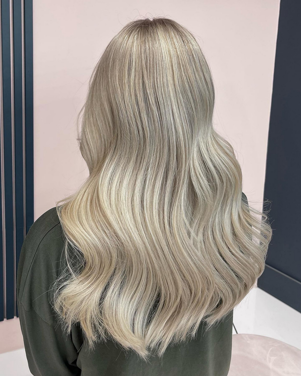 Pearl Blonde Hair With Long Layers