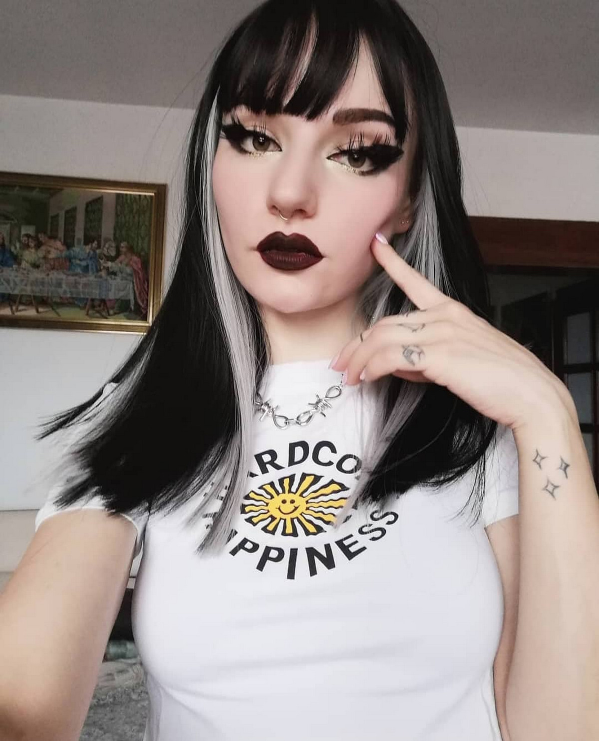 UnderNeath Color Medium Length Hair