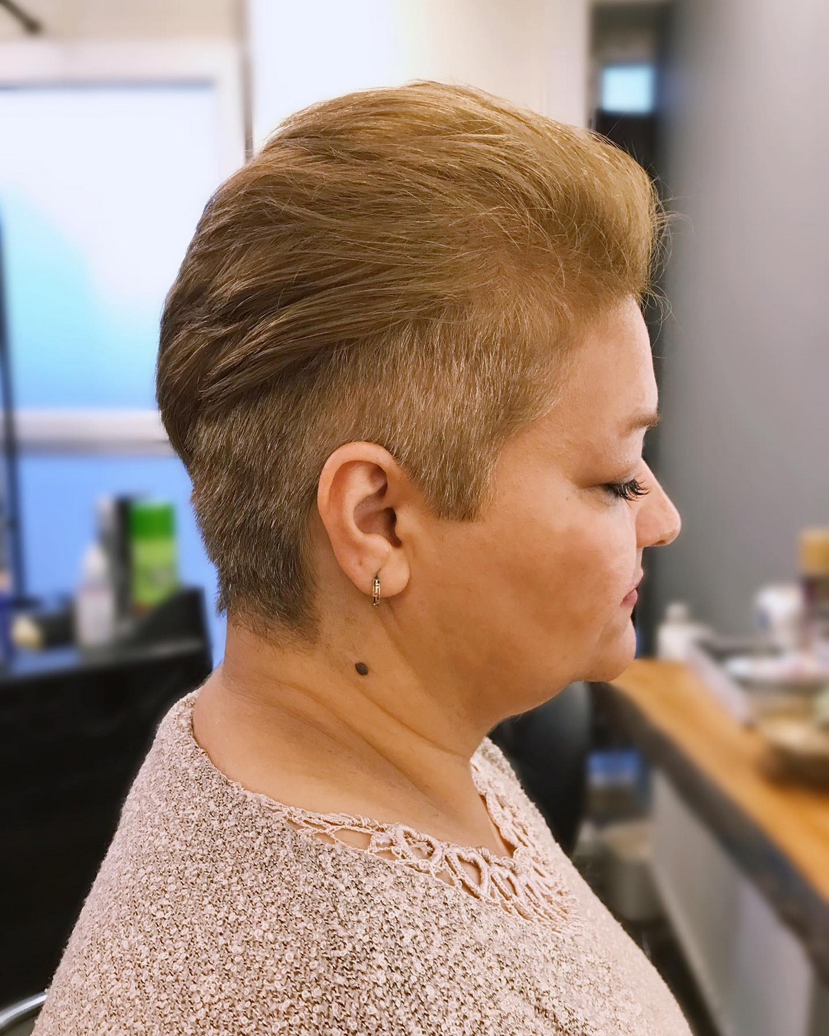 Pixie Cut With Slicked-Back Look