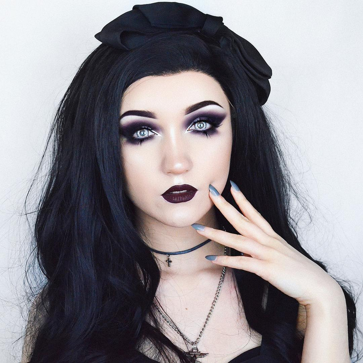 Black Hair With Bow