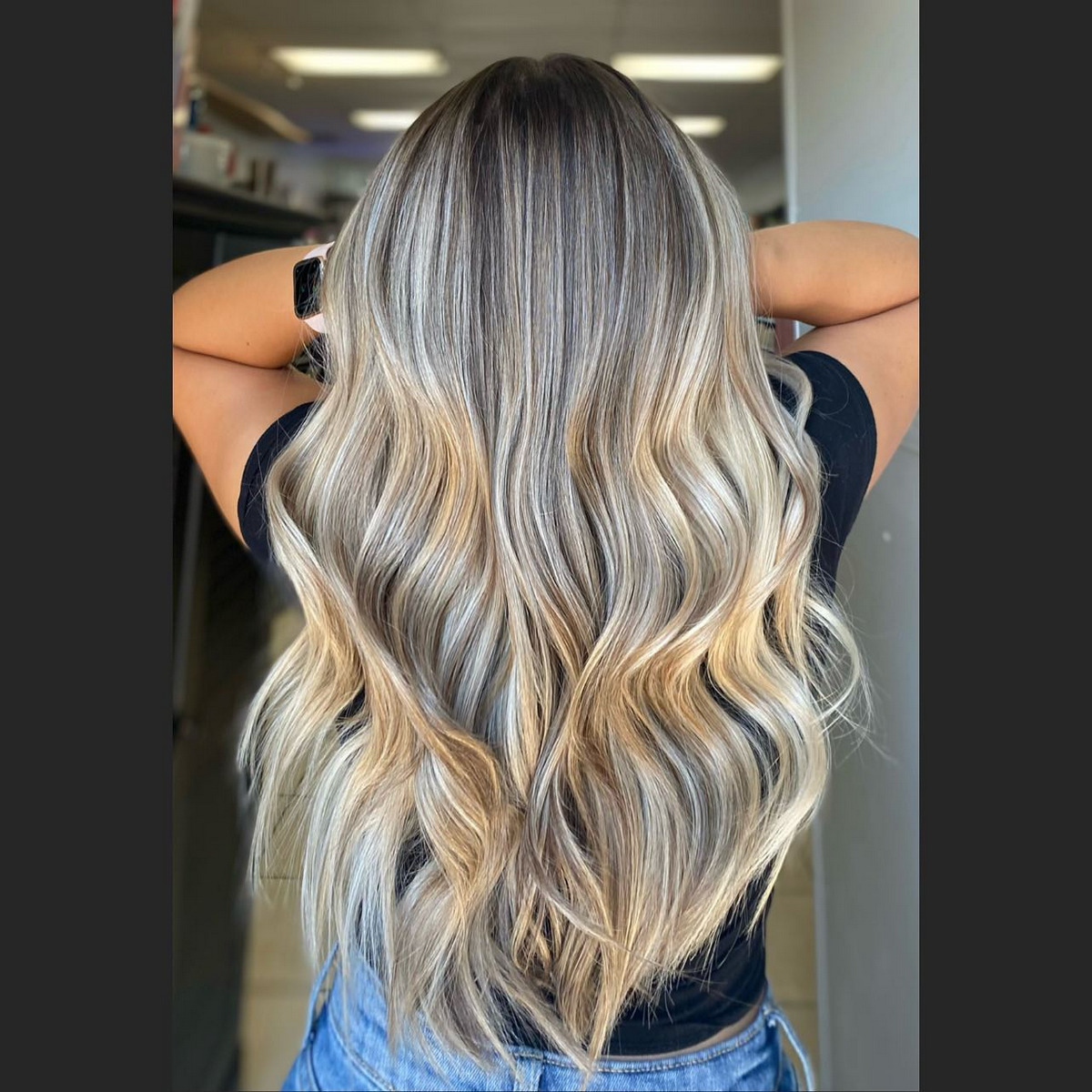 Vanilla Blonde Hair With Long Layers