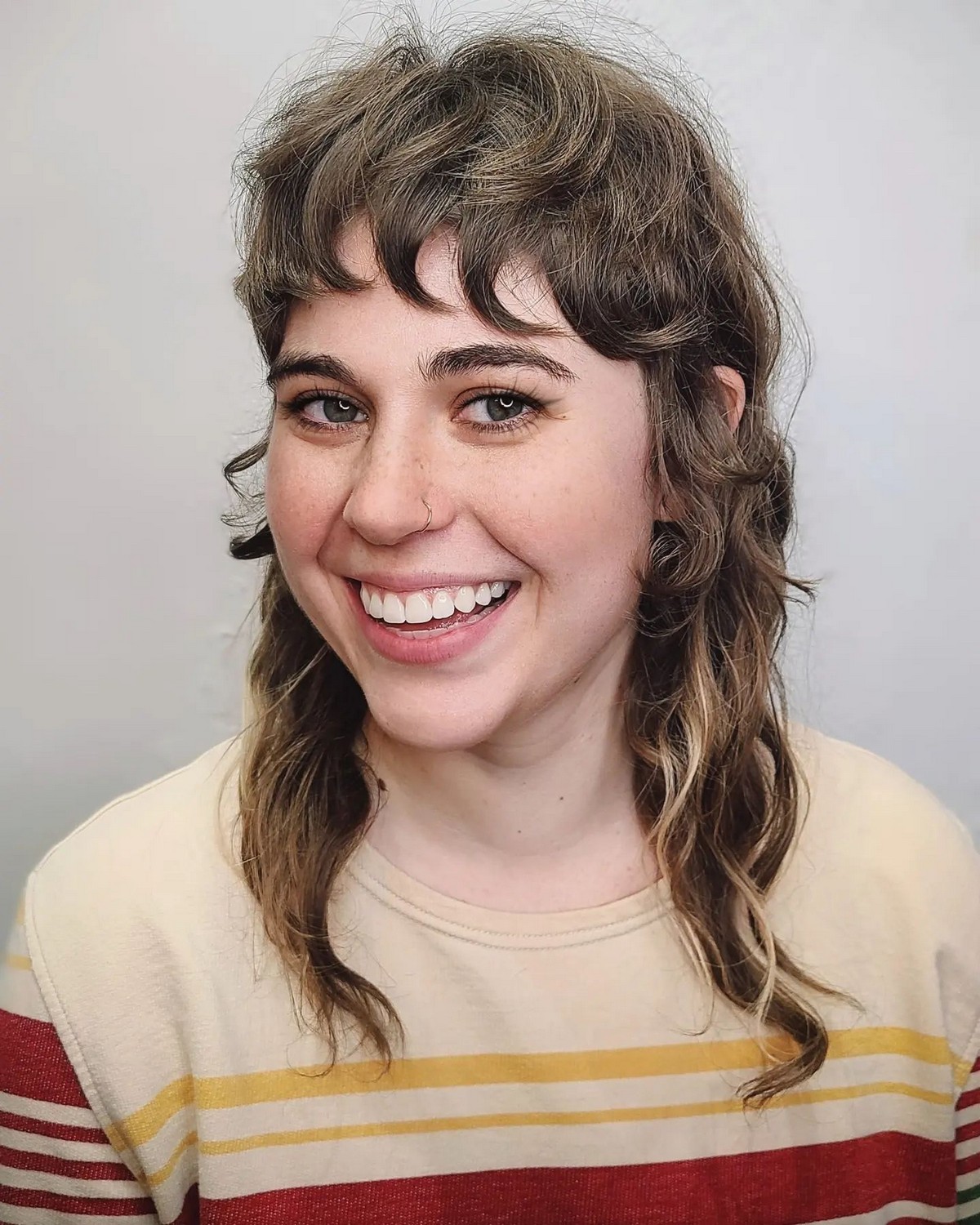 70s Shaggy Wolf Cut with Piece-y Bangs