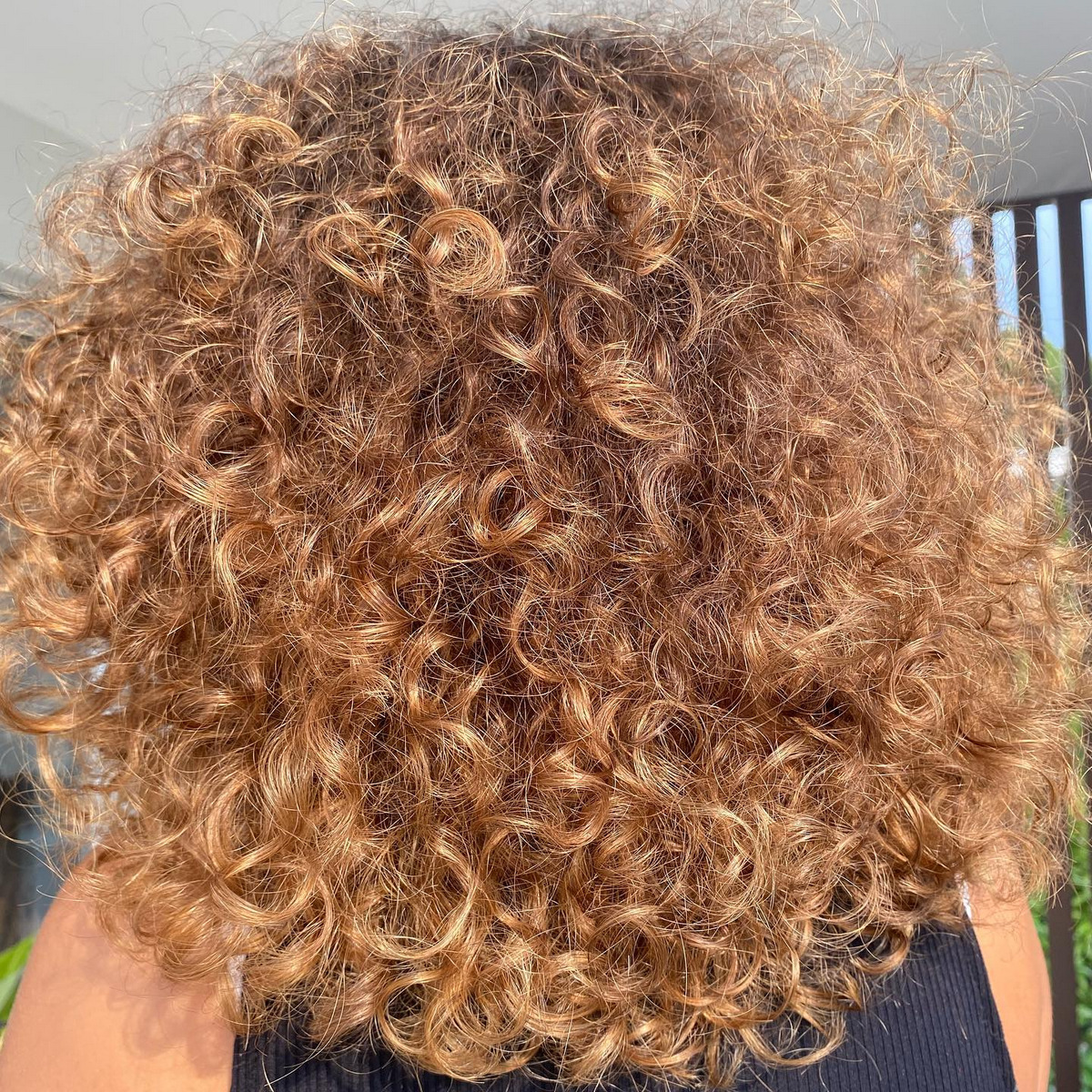 Curly Copper Blonde Hair