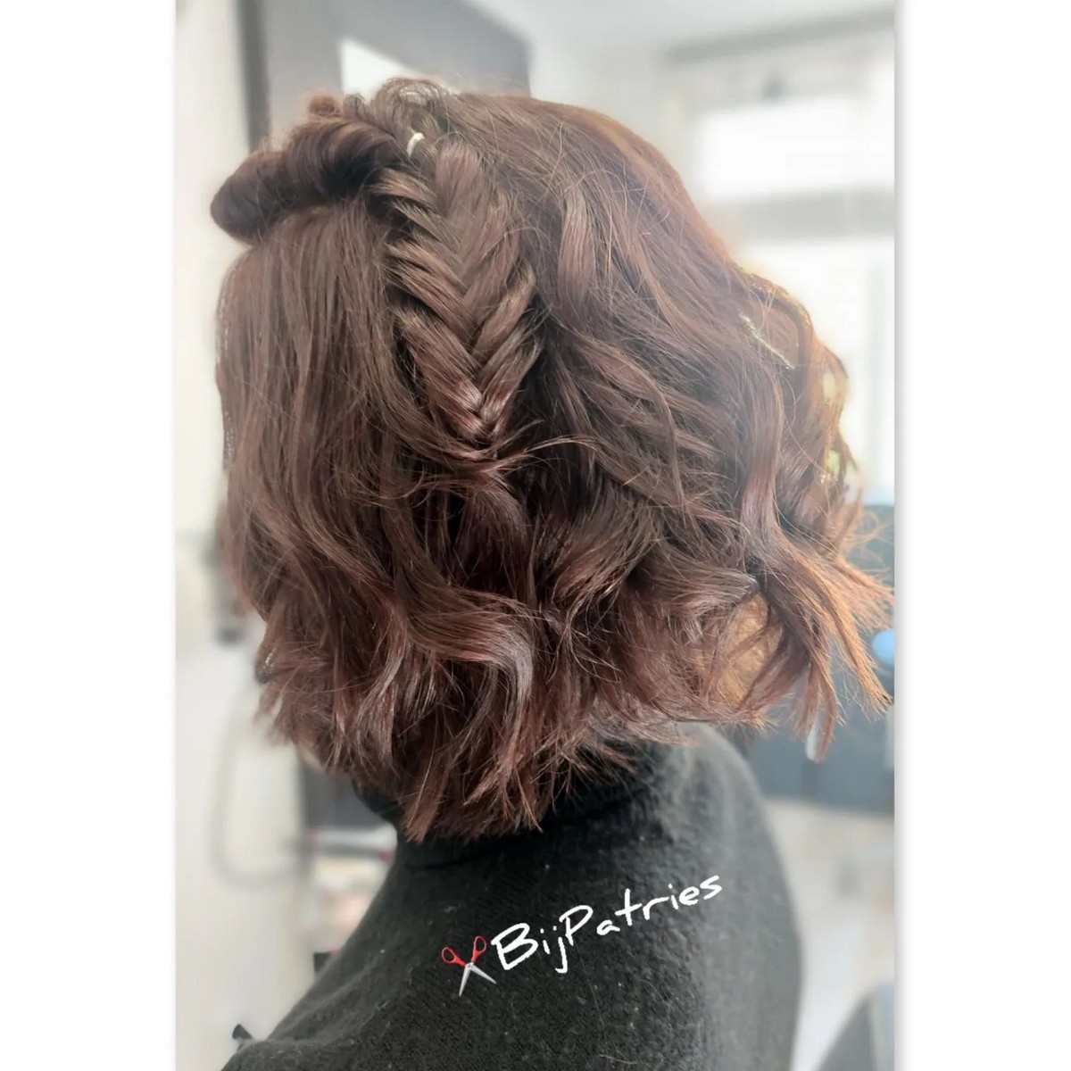 Choppy Bob With Fishtail Braids