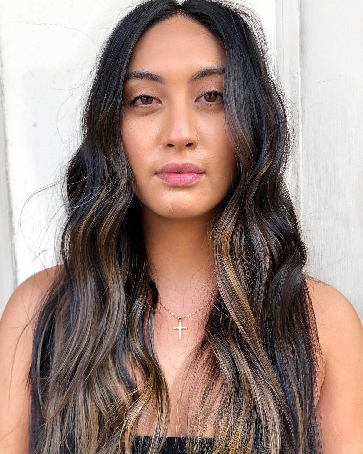 Long Wispy Hair with Highlights