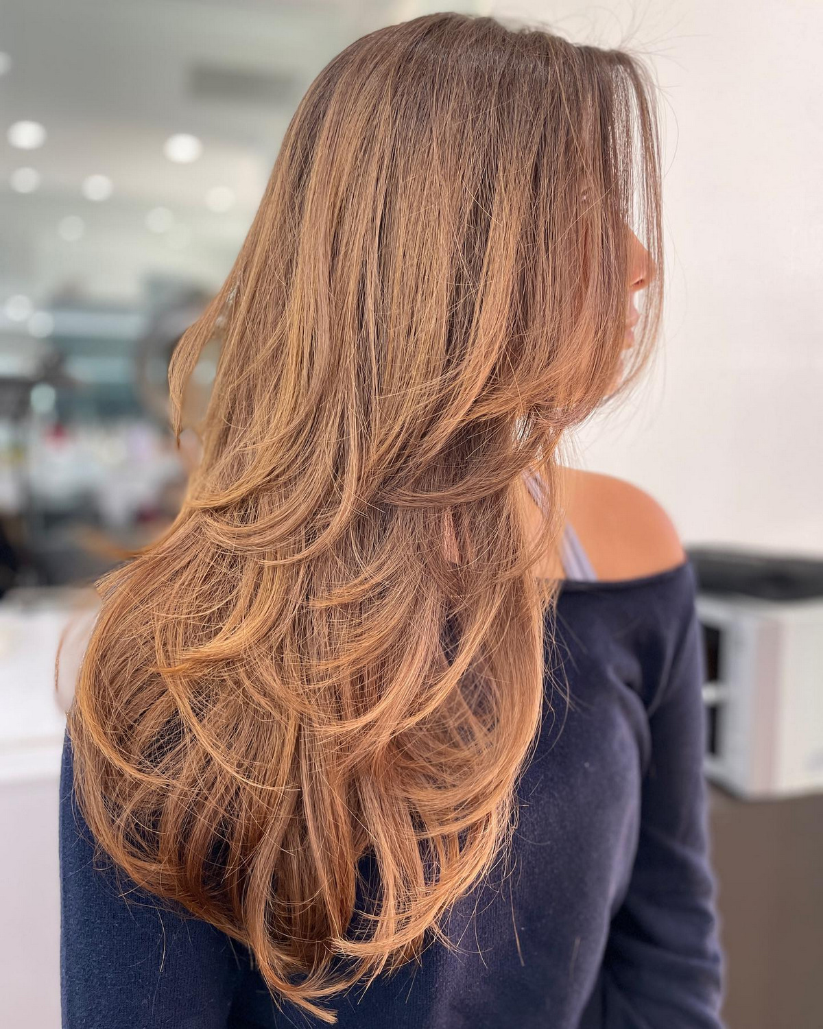 Caramel Hair With Long Layer