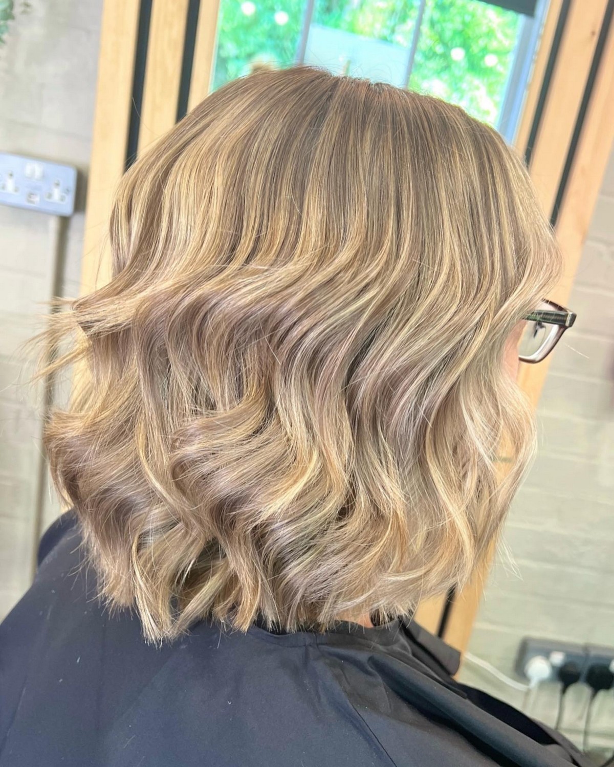 Choppy Bob With Golden Blonde Color