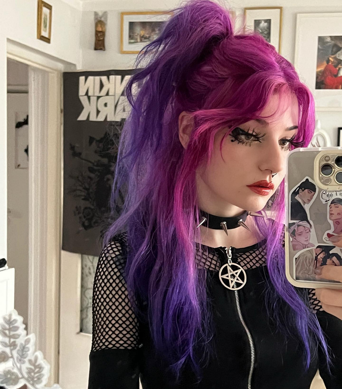 Curtain Bangs With Ponytails