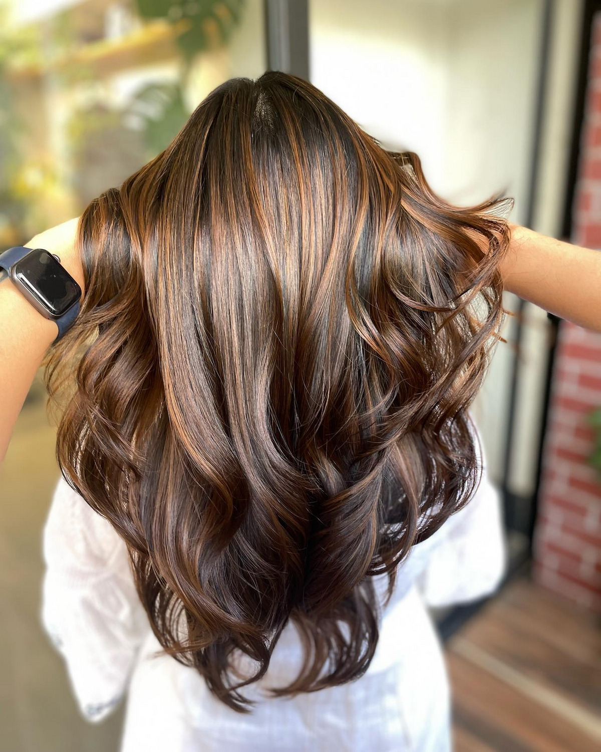 Long Layers Hair With Honey Drop