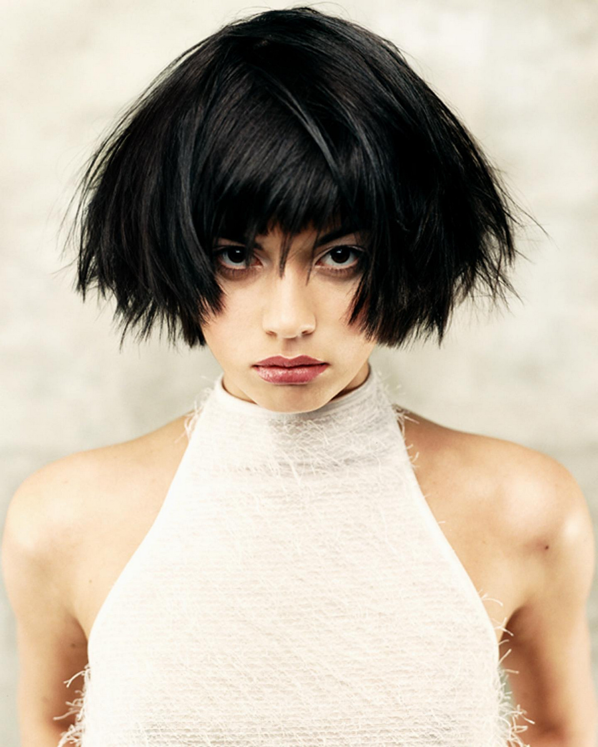 Layered Bob With Tousled Bangs