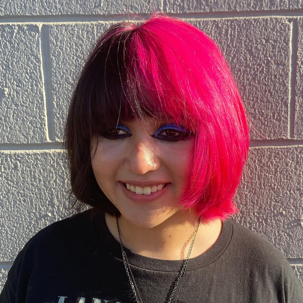Split Color Bob Hair