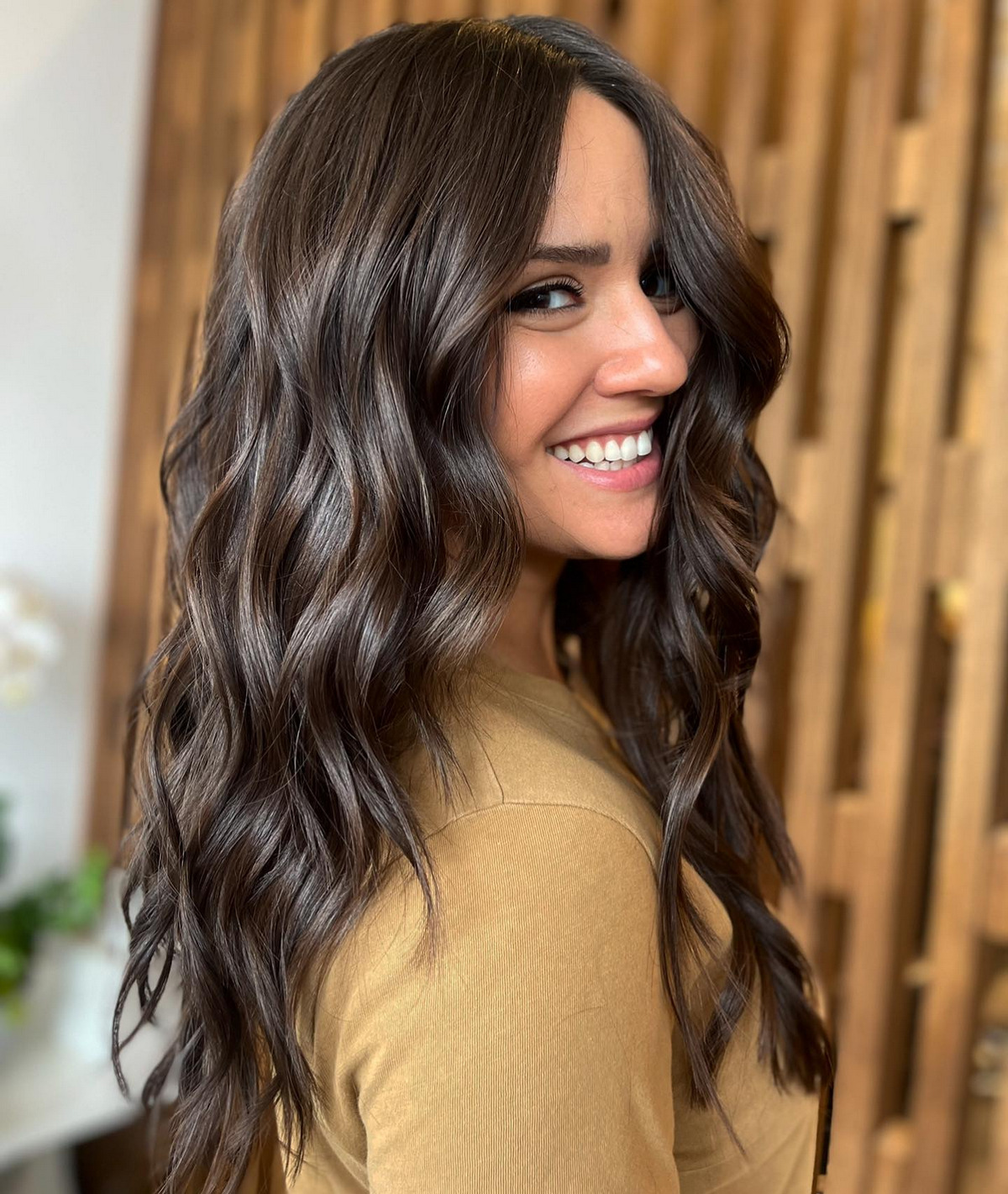 Long Layers On Dark Brown Hair