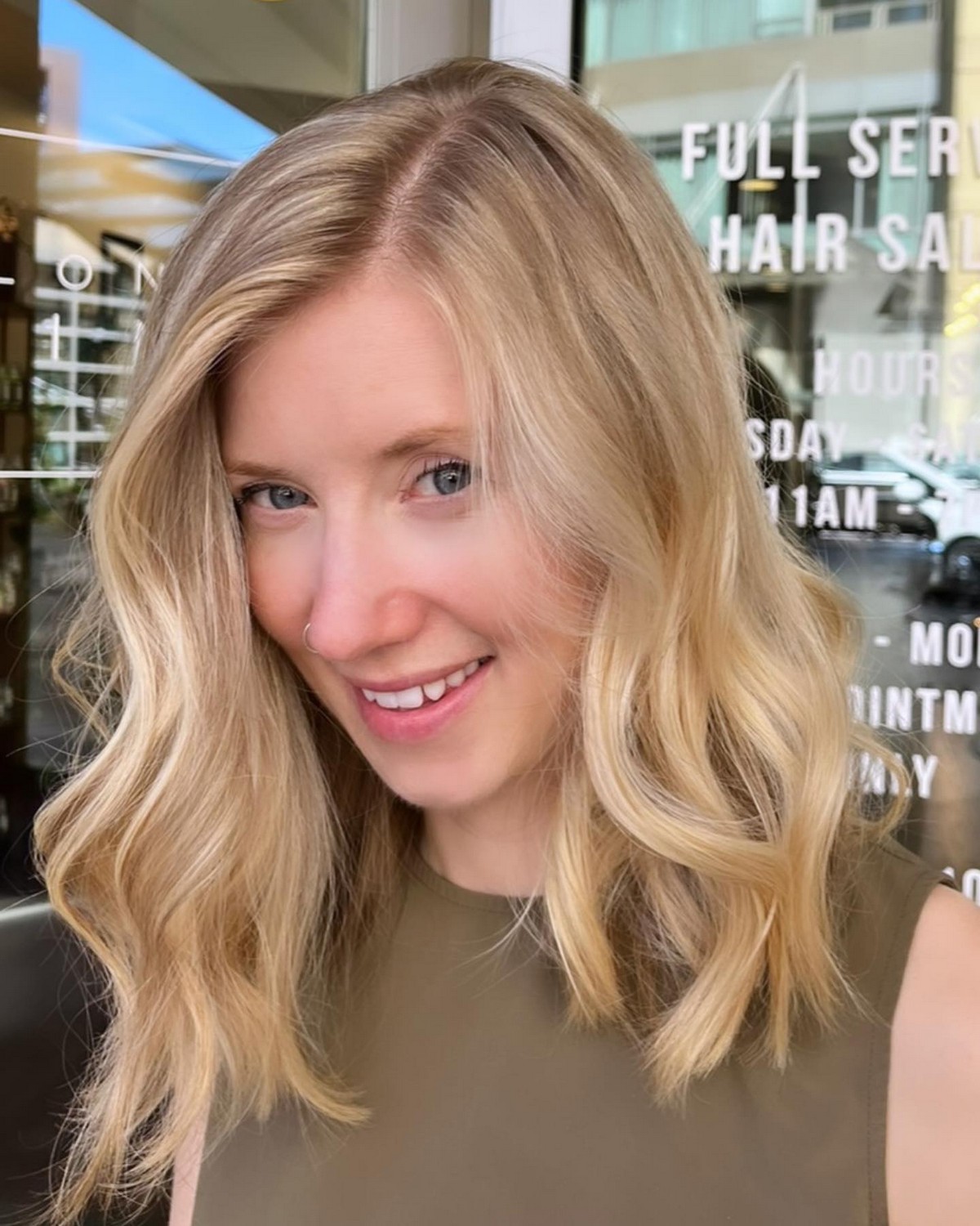 Side-Part Shoulder-Length Bob