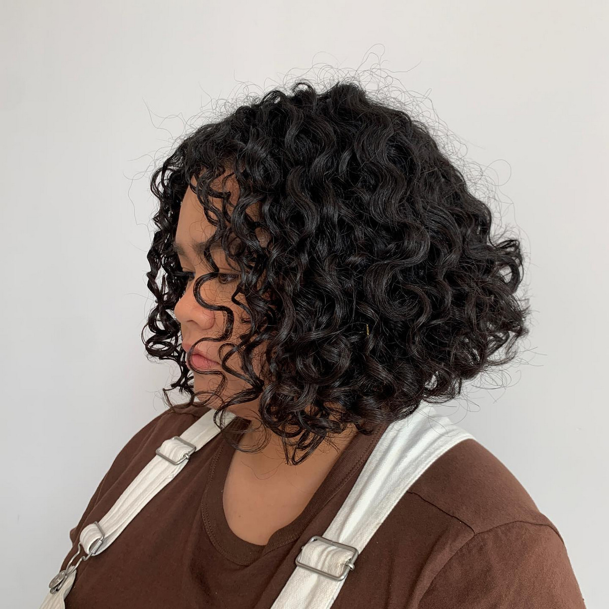 Naturally Curly A-Line Bob