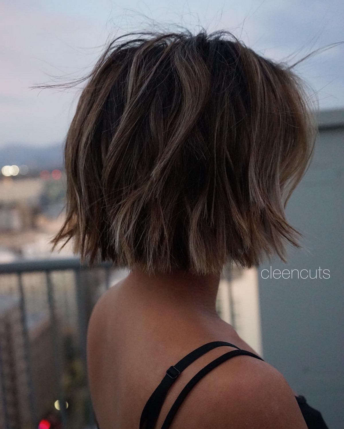 Edgy Bob With Chunky Choppy Layers