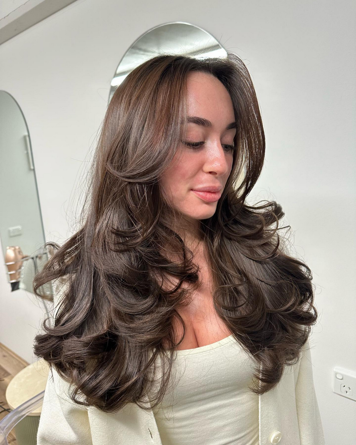 Long Layered And Face-Framing Haircut