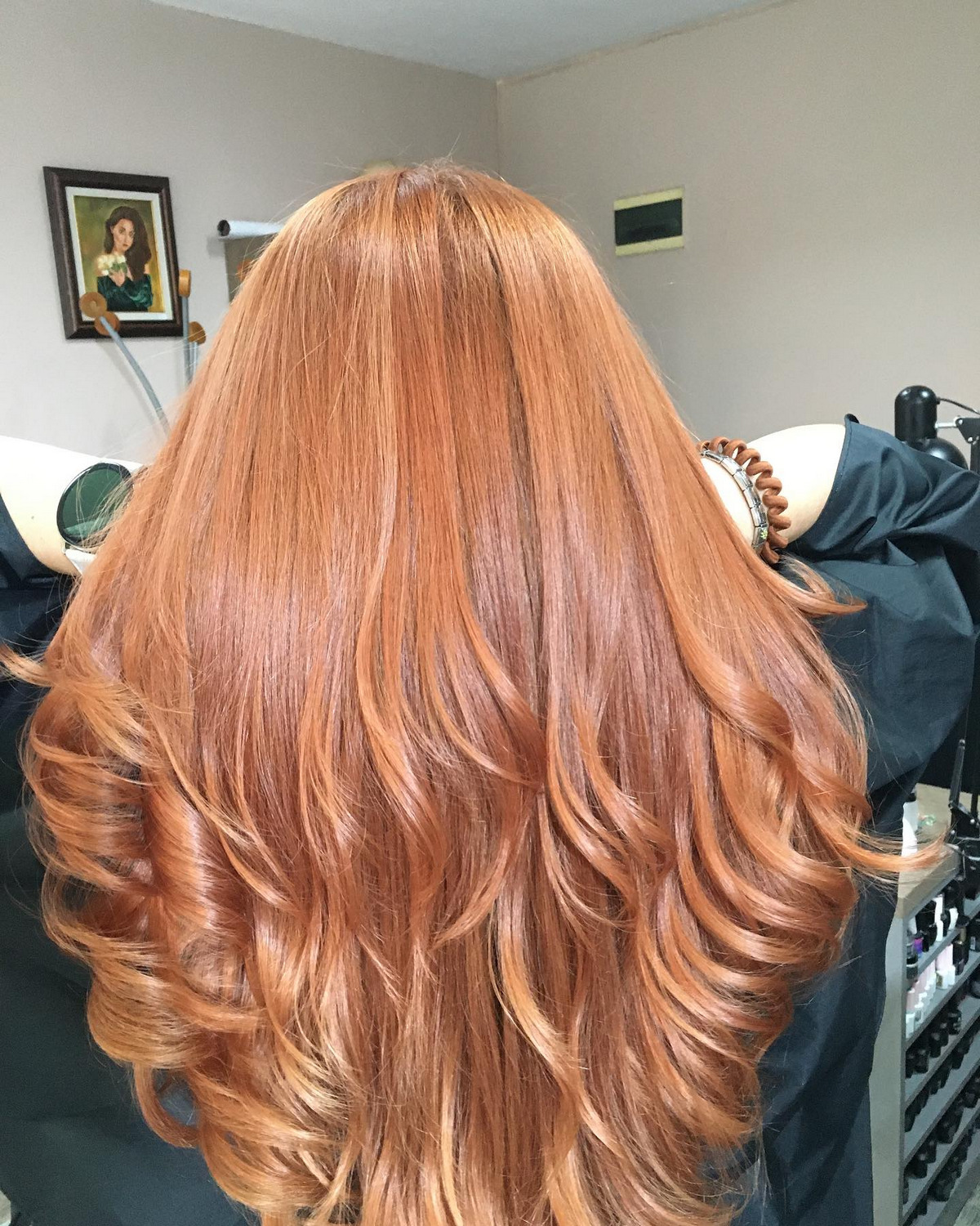 Peach Hair With Long Layers