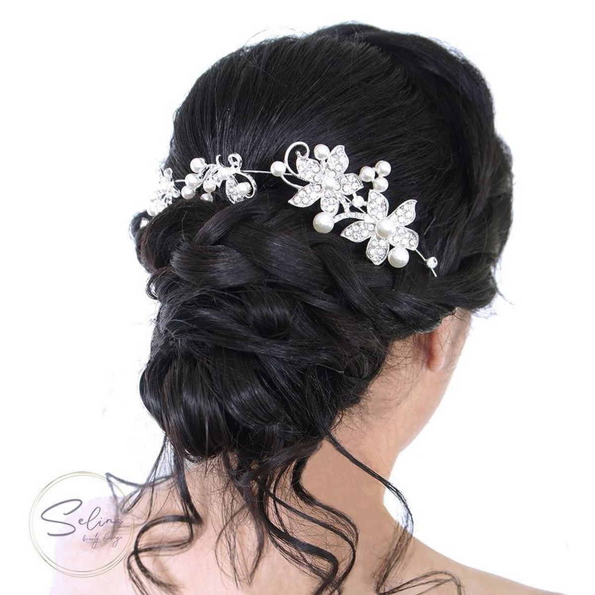 Messy Low Bun With Braids For Medium-Length Hair