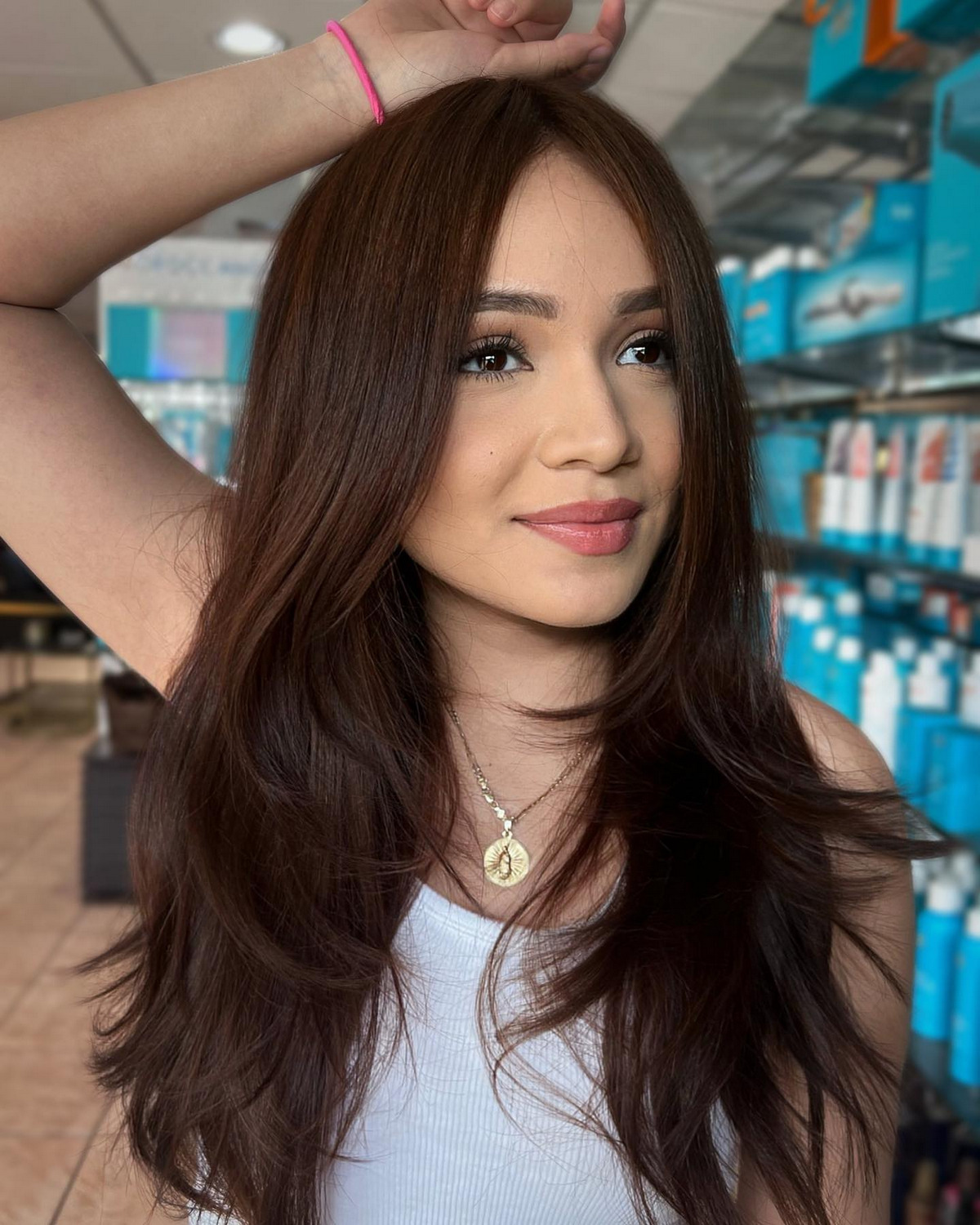 Long Layered Haircut With Volume And Textured