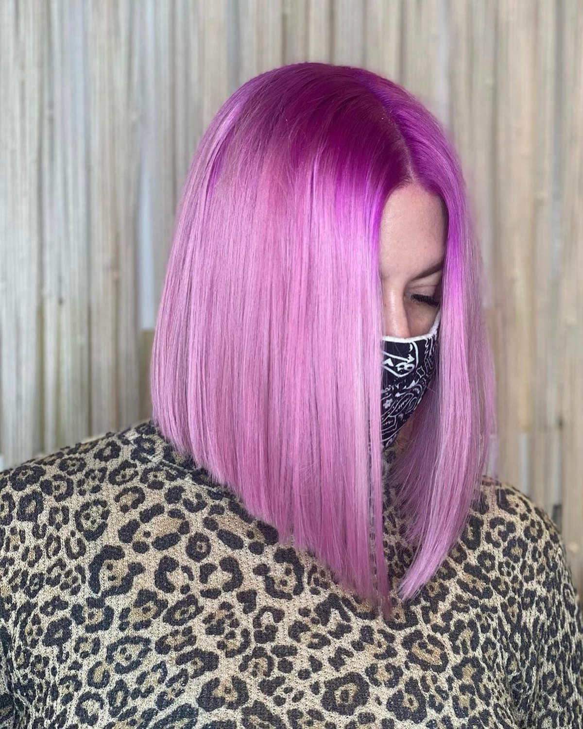 Neon Pink A-Line Bob