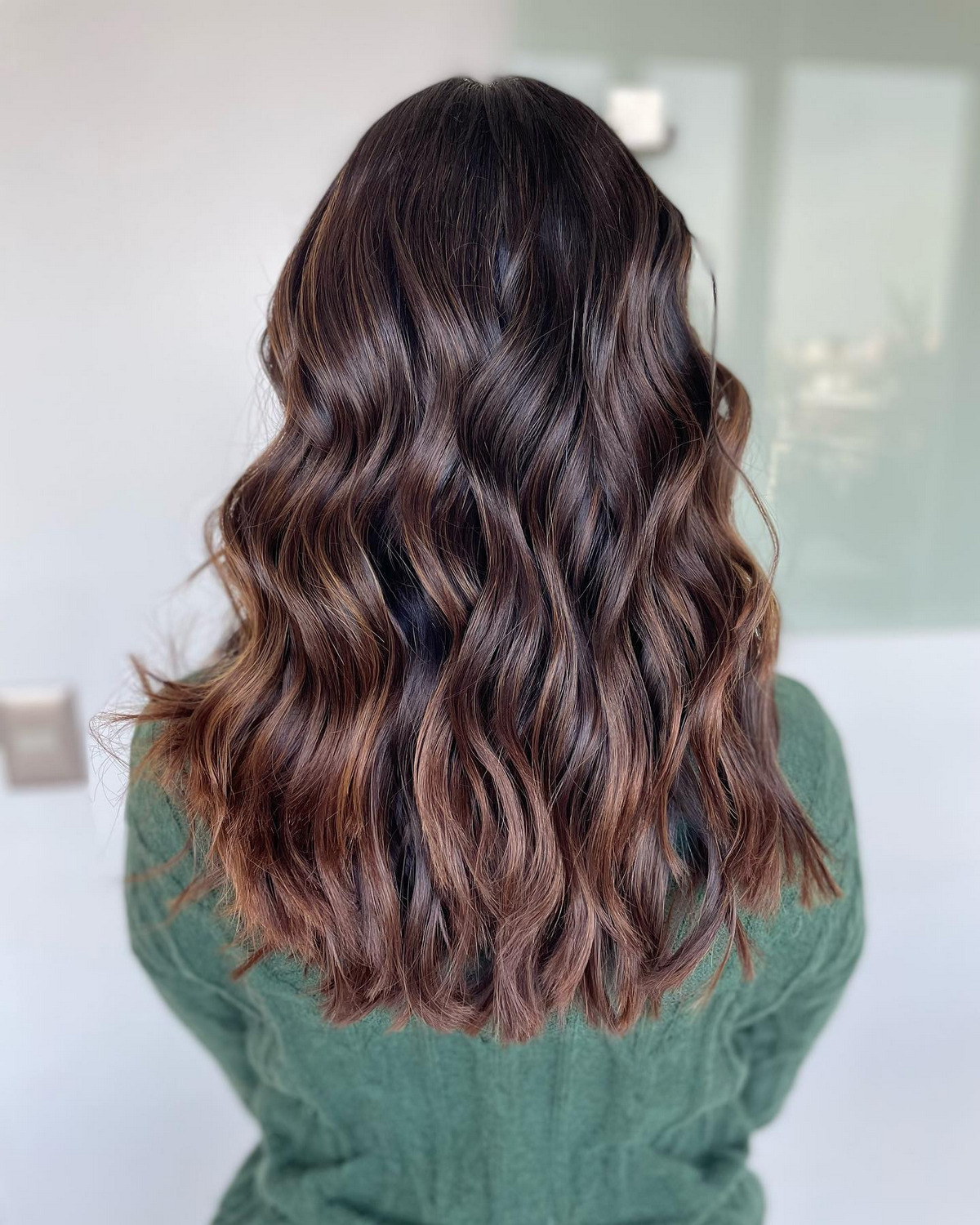Cinnamon Brown Balayage