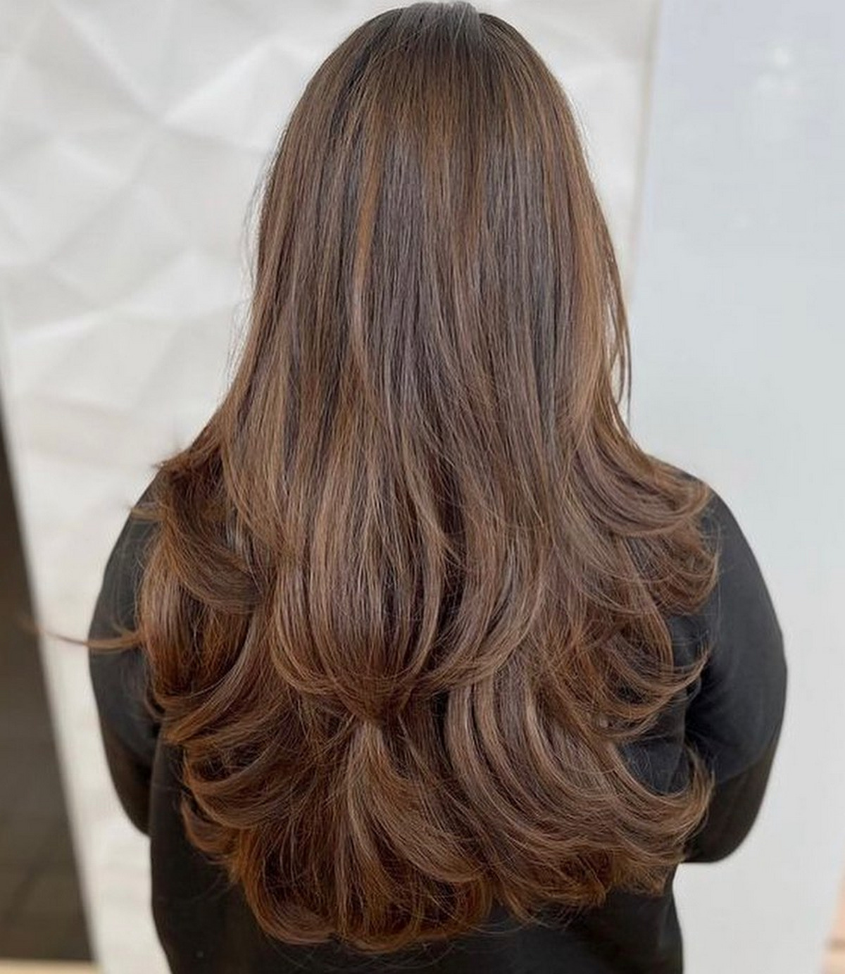 Chocolate Hair With Fluffy Layers